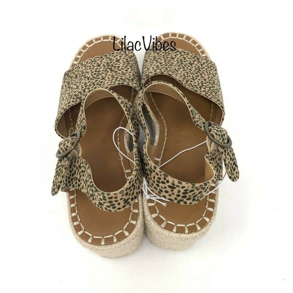 Universal Thread Morgan Leopard Print Espadrille Size 9.5 - Picture 6 of 7